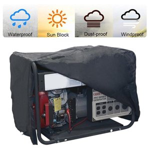 Black <b>Generator</b> Cover 66x51x51cm 81x61x61cm 97x76x76cm Oxford Cloth Waterproof Windproof Dustproof Protective Cover - Product Image 2