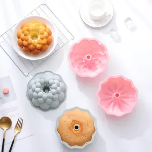Силиконовая форма для пирожных в форме цветка, 6 дюймов