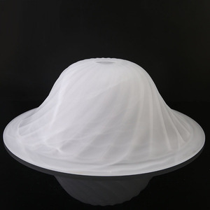 Ceiling-mounted Chandelier Glass Lampshade Frosted White Cloud-Patterned Design Living Room Bedroom Dongguan Made