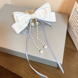 Pinces à <span class=keywords><strong>cheveux</strong></span> élégantes avec grand nœud Accessoires de <span class=keywords><strong>cheveux</strong></span> Pinces à <span class=keywords><strong>cheveux</strong></span> de luxe pour la tête arrière Barrettes en épingle à <span class=keywords><strong>cheveux</strong></span> avec glands de perles - Product Image 3