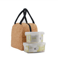 Sac de pique-nique en liège personnalisé isolé et imperméable pour la plage, le camping et l'extérieur écologique réutilisable