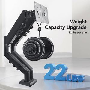 Single Gas Spring LCD Monitor Mounting Arm 32-Inch <b>Desktop</b> <b>Stand</b> 90 Degree Tilt Angle New for 17-32 Inch Computer Laptop Screen - Product Image 2