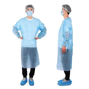 good quality protective gowns disposable barrier blue disposable gowns