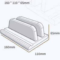 Soporte de Mesa Plegable Ajustable de Madera de Nogal Negro Norteamericano Sólido |   Universal para portátiles |   Directo de Fábrica
