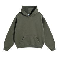 Özel puf baskı erkek kış büyük beden kazak Hoodie ağır % 100% pamuk siyah polar cep Streetwear kapşonlu yaka XL