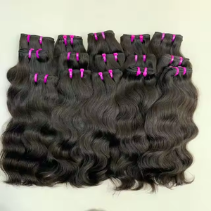New Arrival Cambodian Raw Human <b>Hair</b> <b>Extensions</b> Unprocessed Cuticle Aligned Genius Weft in Soft <b>Kinky</b> Curly Body Wave Bundle - Product Image 1