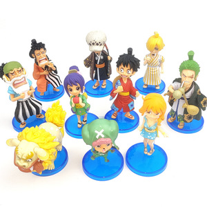 Hot10pcs/ชุดอะนิเมะ PVC ขนาดเล็กฟิกเกอร์ Zoro luffy nami Sanji มังงะงานอดิเรกของเล่นตกแต่งโมเดล5-8.5ซม. - Product Image 1