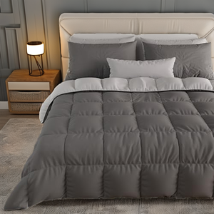 <span class=keywords><strong>Couette</strong></span> d'hiver Artigiani Italiani One Half Square, couleur unie, double face, gris, fabriquée en Chine, sans rembourrage, durable - Product Image 1