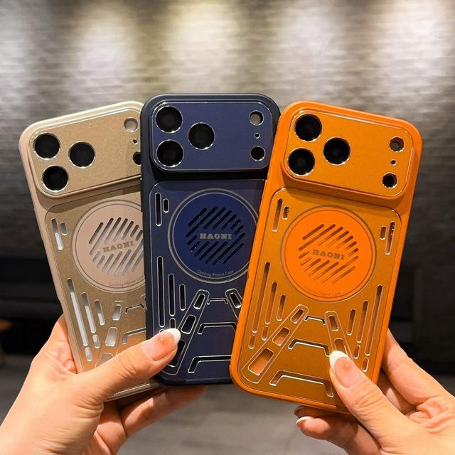 Wholesale Global Bestseller Cooling Cover for iphone 17 Pro Max 16 15 14 13 Ice Aluminum Alloy Heat Dissipation Phone Case