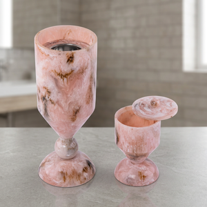 Quemador de Incienso Aromático de Lujo Hecho a Mano en India, de Madera de Pino, para Todas las Estaciones, con Resina de Mármol Rosa, Bakhoor Árabe, Oud, Decoración para el Hogar - Product Image 2