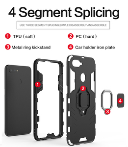 Ốp Lưng Nhựa Pc Chống Rơi, Ốp Bảo Vệ Điện Thoại Phổ Thông F9 F9 PRO/A7X /Realme <span class=keywords><strong>U1</strong></span> Có Giá Đỡ - Product Image 4