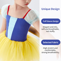 Robe de danse princesse en coton à manches courtes pour filles, tenue de danse chinoise, de ballet et de gymnastique, personnalisable, vente en gros, douce et respirante