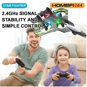 Avion télécommandé 2,4 GHz, planeur électrique en mousse, <span class=keywords><strong>hélicoptère</strong></span> de voltige et de suspension avec lumières LED, modèle d'avion - Product Image 1