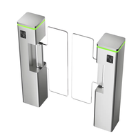 Barrière pivotante de luxe pour salle de sport avec lecteur de code QR, système de sécurité à reconnaissance faciale, anti-collision, fonctionnement bidirectionnel, garantie 3 ans