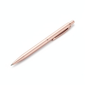 Stylo gel or rose, corps métallique fin, action rotative, 0,5 mm, logo personnalisé, cadeau promotionnel de papeterie - Product Image 2