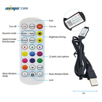 Tira de luces led Flexible de retroiluminación para TV, cinta de luces de sonido RGB de 30 LED/m, Cable USB, colorido, smd 5050, aplicación remota, gran oferta