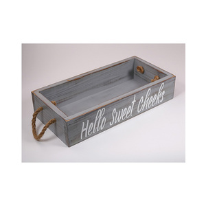 Wood Wall Hanging <strong>Nice</strong> <strong>Butt</strong> Bathroom Decor Box Toilet Basket for Topper Doubles - Product Image 5