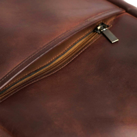 Mochila de Cuero con Logotipo Personalizado a Precio Económico, Mochilas Escolares de Cuero Genuino al por Mayor con Gran Capacidad