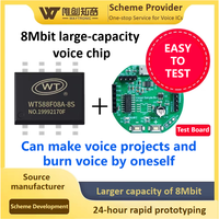 WT588F08A Puce sonore enregistrable 8 broches 16 bits DAC PWM Puce vocale programmable