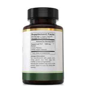 OEM Private Label Suplementos Herbal <span class=keywords><strong>Papaya</strong></span> Folha Cápsulas Boa Qualidade <span class=keywords><strong>Papaya</strong></span> Leaf Extract - Product Image 3