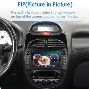 Chất lượng cao 7inch Android 14 màn hình cảm ứng được xây dựng trong GPS xe đơn vị đứng đầu với Carplay Android tự động wifi cho Peugeot <span class=keywords><strong>206</strong></span> - Product Image 4