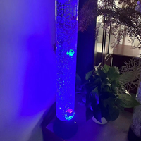 Lampe à bulles LED à colonne d'eau, commande tactile, intensité réglable, veilleuse pour la maison, chambre, salon, décoration intérieure