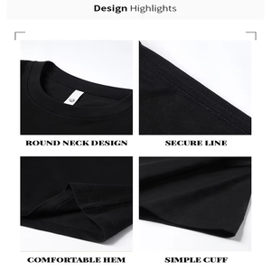 เสื้อยืดเปิดไหล่ผ้าฝ้าย100% ใหญ่พิเศษขนาด250กรัมสำหรับผู้ชายพิมพ์ลายหน้าจอพร้อมกราฟิกทรงหลวม - Product Image 3