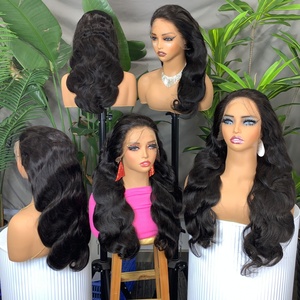 Peluca de Cabello Humano con Frente de Encaje 13x4, Densidad 300%, Encaje HD, Ondas Suaves, de 18 a 28 Pulgadas, para Mujer - Product Image 1