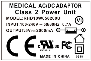 DC 5V 2A y tế <span class=keywords><strong>Power</strong></span> <span class=keywords><strong>Adapter</strong></span> với CB iec60601 - Product Image 3