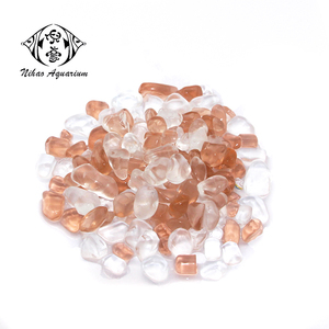 Pierres de cristal en verre coloré poli - Gravier multicolore pour <span class=keywords><strong>aquarium</strong></span>, décoration de réservoir de poissons (taille au choix) - Product Image 4