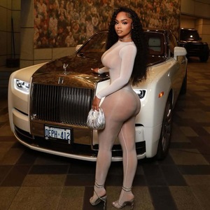 4 色性感弹力闪亮面料透视长袖修身连体紧身衣 - Product Image 4