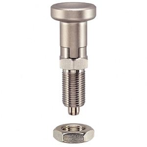 Factory Price Customized Stainless Steel Fully Threaded Index Plungers with Hexagon <b>Collar</b> Locking Nut Passivated Finish - Product Image 2