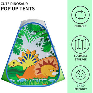 Casa de Juegos Plegable Portátil Personalizada para Niños Pequeños, Regalo para Niñas y Niños, Carpa de Juegos con Diseño de Dinosaurio - Product Image 5