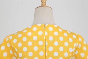 Abito Vintage da donna anni '60 anni '60 abito a <span class=keywords><strong>pois</strong></span> a manica corta retrò abito floreale in cotone da donna altalena abiti Rockabilly abiti - Product Image 6