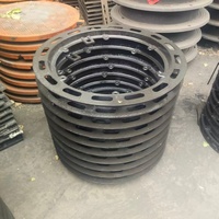 Couvercle de regard en fonte ductile rond, couleur personnalisée, anticorrosion, haute qualité, certifié EN124