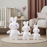 En gros Tricoté Mignon Bébé Confort Poupée Lapin Crochet Animaux Jouets À La Main Amigurumi Lapin En Peluche Jouets