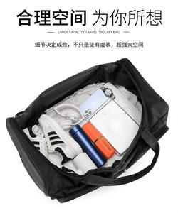 उच्च गुणवत्ता ऑक्फोर्ड यूनिसेक्स फैशनेबल और ट्रेंडी जिपर ट्रॉली बैकपैक - Product Image 3