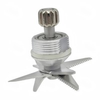 Ensemble de lames de mixeur haute vitesse en acier inoxydable avec base en aluminium et double roulement, pièce de rechange pour usage domestique et commercial