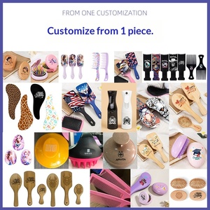 Peigne à rouler en bois massif et aluminium Wanmei avec poils de sanglier et <span class=keywords><strong>boucle</strong></span> interne pour salon de coiffure - Product Image 3