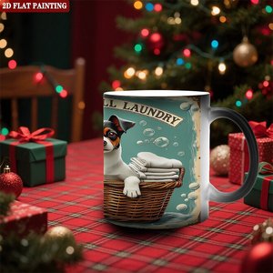 Frosted Black 11oz <b>Ceramic</b> <b>Mug</b> Color Changing Heat Sensitive Drinking Cup - Product Image 2