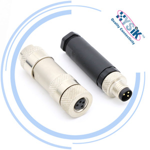 Connecteur simple IEC61076-2-104 à 3, 4, 5, 6, 8 broches M8 Femelle/Mâle Câble <span class=keywords><strong>PVC</strong></span>/PUR Compatible <span class=keywords><strong>TE</strong></span> Murre Phoenix - Product Image 5