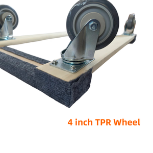 Chariot à <span class=keywords><strong>meubles</strong></span> en bois massif robuste, entièrement assemblé avec quatre roues pour un déplacement <span class=keywords><strong>et</strong></span> un <span class=keywords><strong>transport</strong></span> faciles - Product Image 4