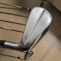 Ensemble de fers de golf forgés en argent pour droitiers T200, conception à cavité pour l'amélioration du jeu, rainures usinées CNC, tige en acier forgé, OEM