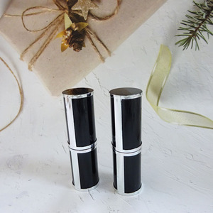 Tube à rouge à lèvres en cuir PU tendance, conteneur vide en plastique ABS pour emballage de maquillage, étui cosmétique avec effet cuir - Product Image 6
