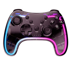 닌텐도 스위치 프로 컨트롤러용 무선 투명 진동 모터 PC 조이스틱 게임패드 - Product Image 1