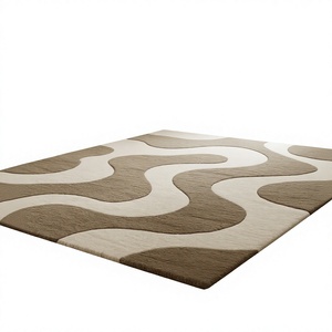 Alfombra de Lana Hecha a Mano, Alfombra de Lana de Diseño Personalizado de Lujo, Alfombra de Lana Hecha a Mano al por Mayor para Sala de Estar, Textiles Indios H/L - Product Image 1