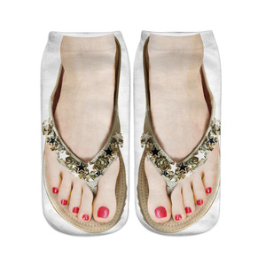 Calcetines divertidos con estampado 3D estéreo 2026 para sandalias CE transfronterizas, calcetines para zapatillas de lona, calcetines <span class=keywords><strong>Huf</strong></span> - Product Image 4