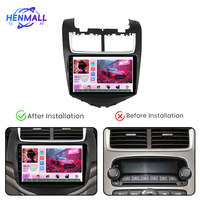 Qualcomm Snapdragon 9 Inch 2 Din Layar IPS GPS WIFI Pemutar DVD Mobil Android Stereo Mobil Radio Mobil untuk Chevrolet AVEO 2014-2017
