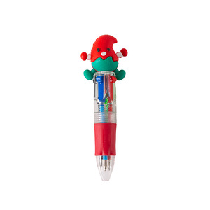 Bolígrafo de 4 colores con diseño de frutas y verduras, tinta multicolor, punta de plástico para uso escolar y de oficina. - Product Image 4