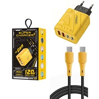 Chargeur USB 120W PD USB C à charge rapide pour téléphone portable, adaptateur pour Phone 18 Pro, charge rapide 3.0, bloc chargeur mural